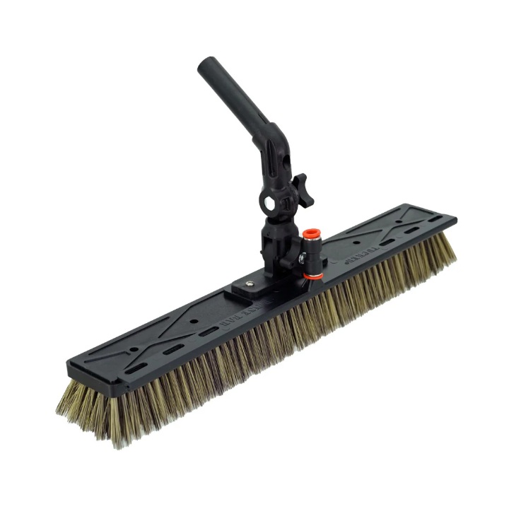 RHG T-18ALPHA-HB-SOLAR Tucker Water Fed Solar Brush │ Alpha Honey Badger XL - 4 Pencil Jets, Rinse Bar, and Swivel Neck XL 17in x 3in